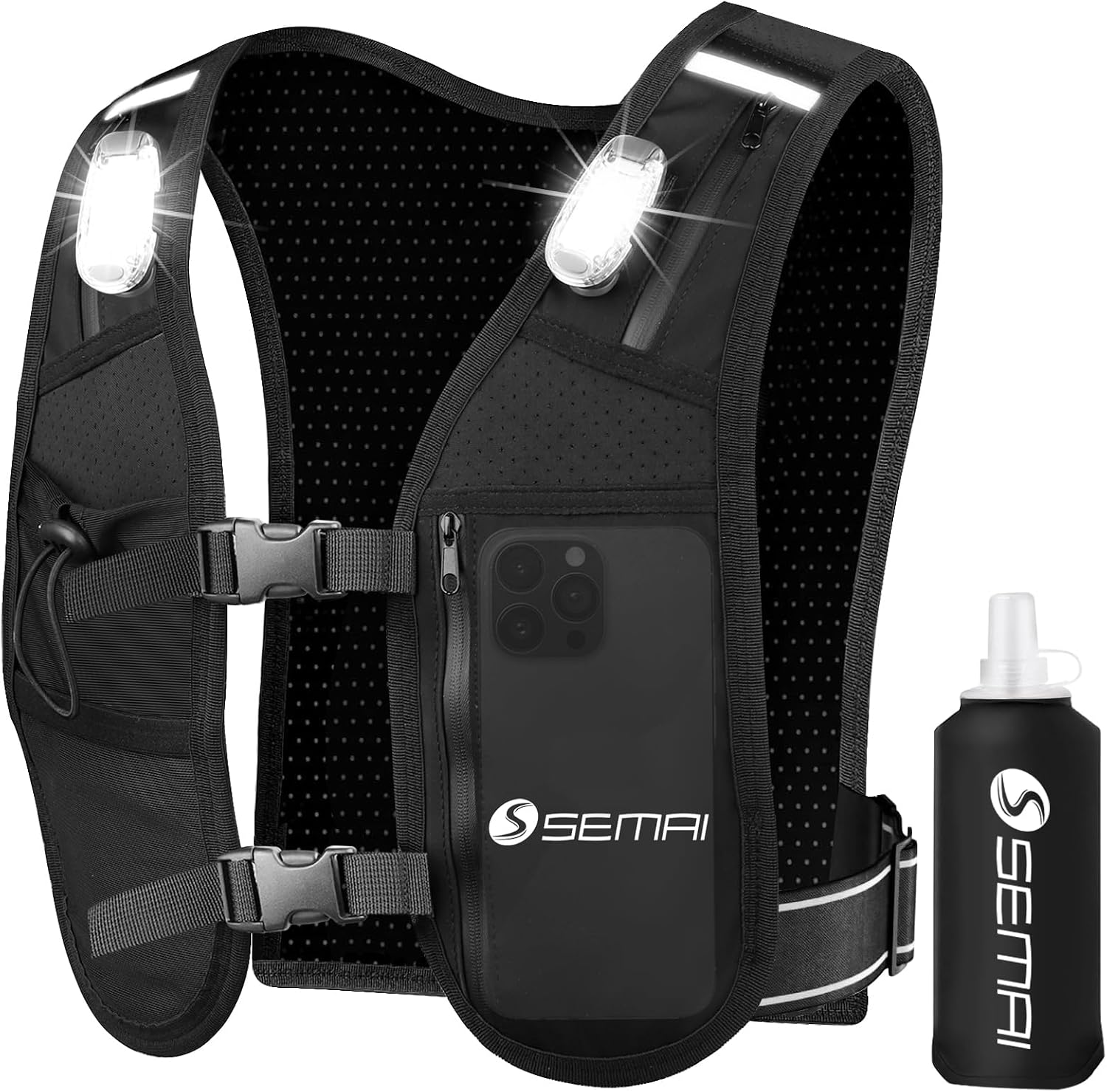 semai LED reflective running vest