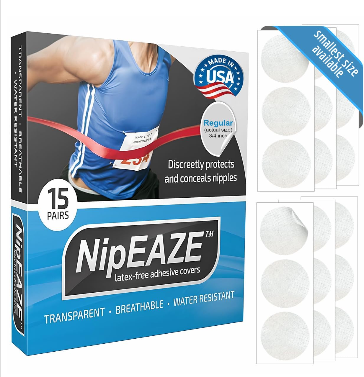 NipEaze sports nipple covers